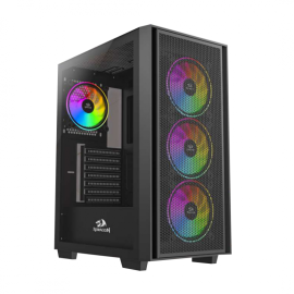 Redragon PAKTIS 3 Boitier Pc Gamer 3X Fan ARGB ATX Noir