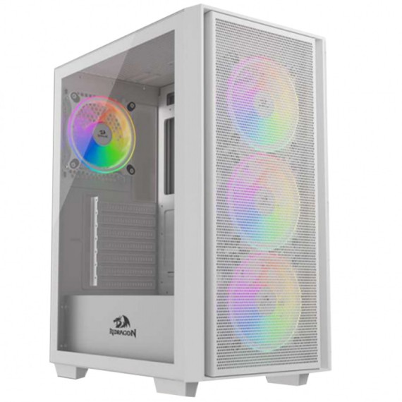Boitier Pc Gamer Redragon GC-620 3X Fan ARGB M-ATX Blanc(GC-620-WH)
