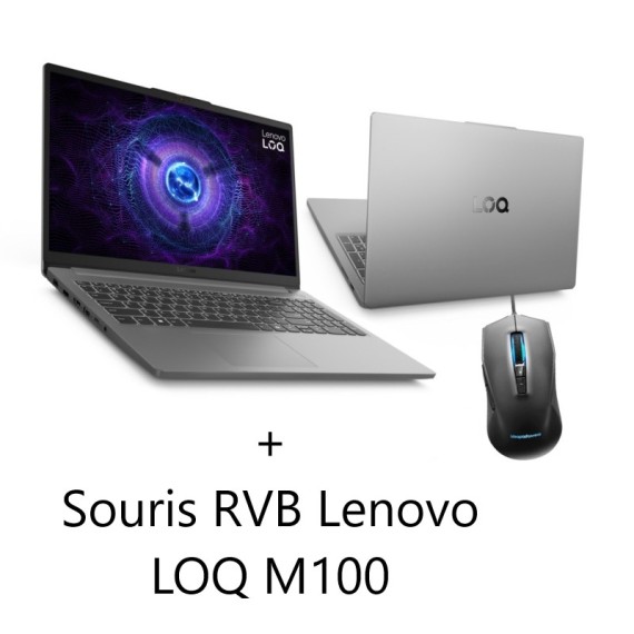 Lenovo LOQ 15IAX9E i5-12450HX RTX 2050 4G 32 Go DDR5 512 Go SSD Gris(83LK0075FG-32)
