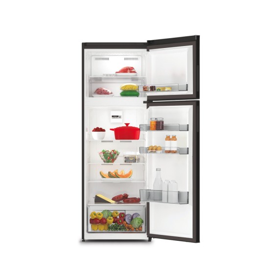 Combiné réfrigérateur congélateur Whirlpool No Frost noir