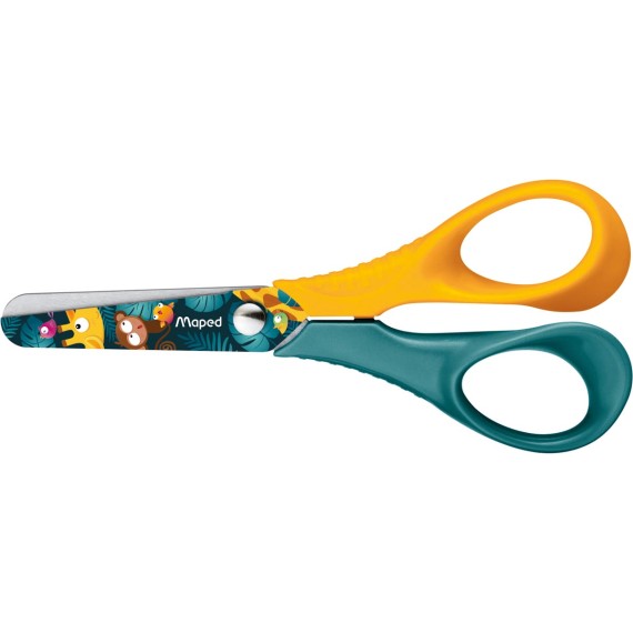 Anneaux confortables ciseaux Maped Vivo Jungle Fever 12 cm