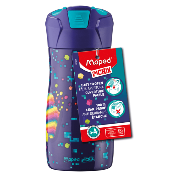Gourde Inox Enfant Maped Pixel Party 430 ML (871298)