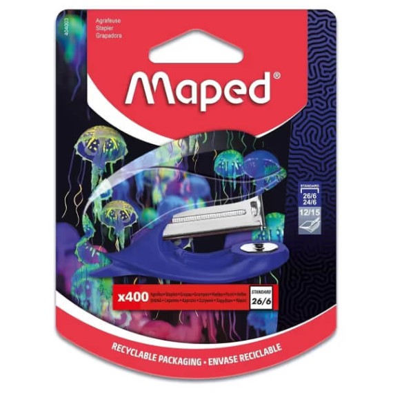 Agrafeuse Mini Maped Deepsea Paradise manuelle de table (404003) Agrafeuse Mini Maped Deepsea Paradise manuelle de table (404003)