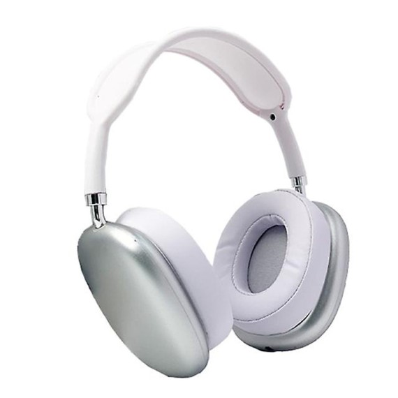 Casque P9 Bluetooth Avec Emplacement Carte Memoire - Silver En Tunisie