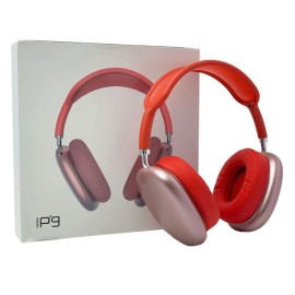 Casque Sans Fil P9 Avec Emplacement Carte Memoire - Rouge