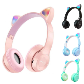 Casque Y08 CAT Bluetooth Rose