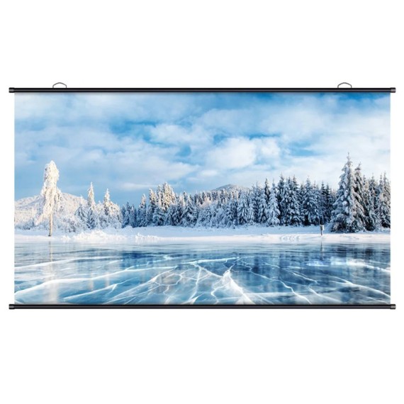 Ecran Blanc Projection Mural Deli E50448-EU 197 x 148 Cm en Tunisie