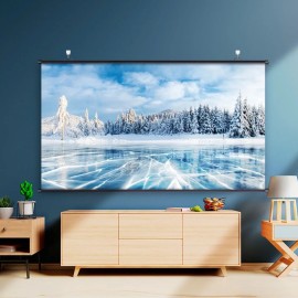 Ecran Blanc Projection Mural Deli E50448-EU 197 x 148 Cm