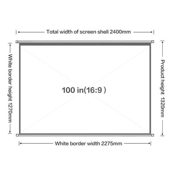 écran blanc Deli projection