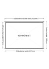 Ecran Blanc Projection Mural Deli E50448-EU 197 x 148 Cm en Tunisie Ecran Blanc Projection Mural Deli E50448-EU 197 x 148 Cm en Tunisie
