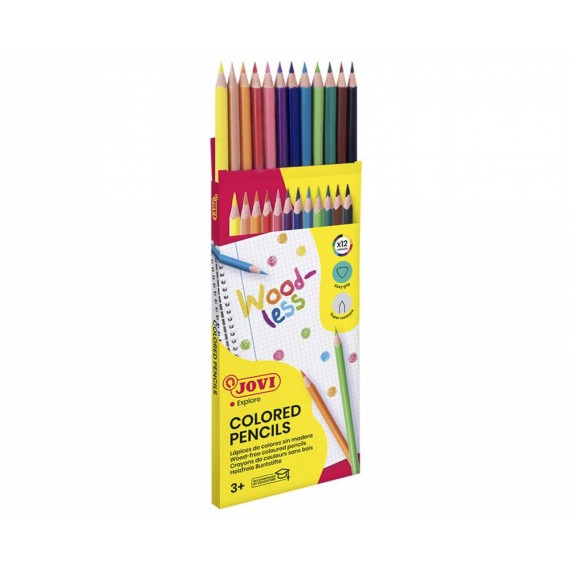 Crayon de couleur Jovi Multicolore 12 pièces (734-12) Crayon de couleur Jovi Multicolore 12 pièces (734-12)