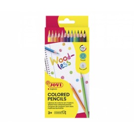 Crayon de couleur Jovi Multicolore 12 pièces
