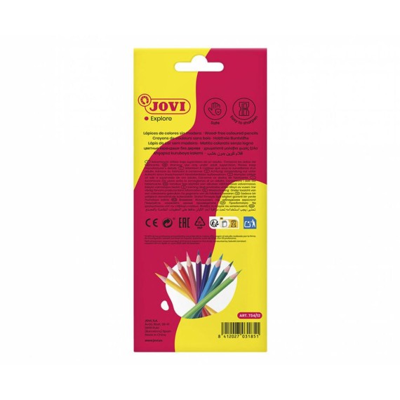 Utilisation de Crayon de couleur Jovi pour dessin et coloriage enfants