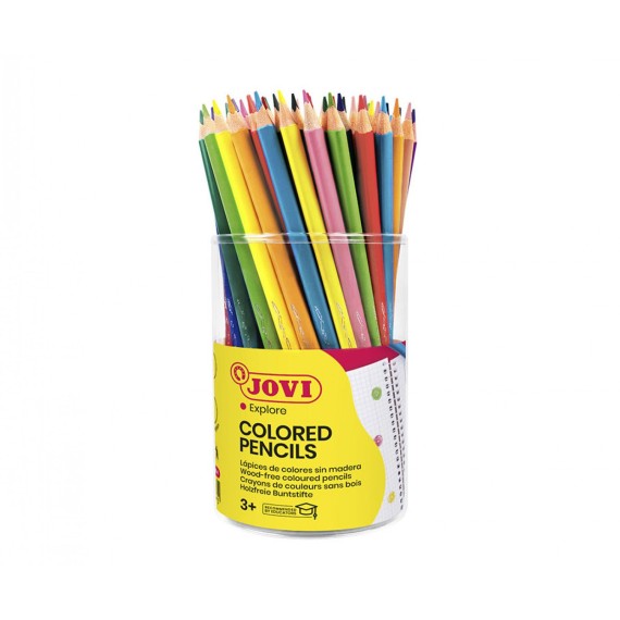 CRAYONS SANS BOIS Bocal avec 84 crayons triangulaires (734-84) CRAYONS SANS BOIS Bocal avec 84 crayons triangulaires (734-84)
