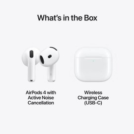 Airpods Apple 4 avec Réduction Active de Bruit Blanc
