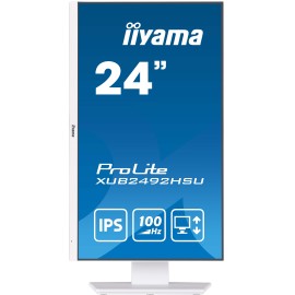 Écran iiyama PROLITE 24" XUB2492HSU-W6 IPS Full HD 100 Hz Blanc