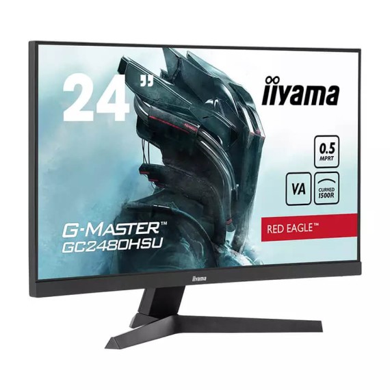 Ecran Gaming iiyama incurvé G-MASTER - 24" FHD, 0.5ms, 180Hz (GC2480HSU-B1) Ecran Gaming iiyama incurvé G-MASTER - 24" FHD, 0.5ms, 180Hz (GC2480HSU-B1)