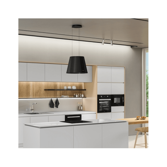 Hotte design verre noir SILVERLINE