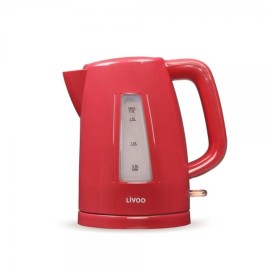 Bouilloire électrique LIVOO 1.7L-2200W Rouge (DOD184RC)