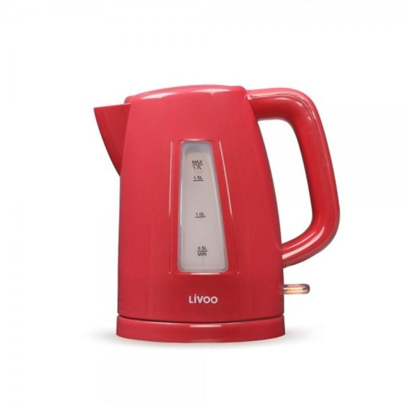 Bouilloire électrique LIVOO 1.7L-2200W Rouge (DOD184RC) en Tunisie