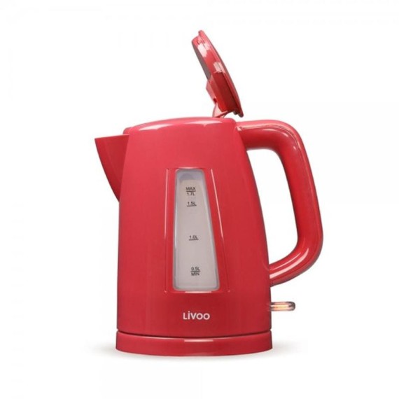 Bouilloire électrique LIVOO design compact rouge