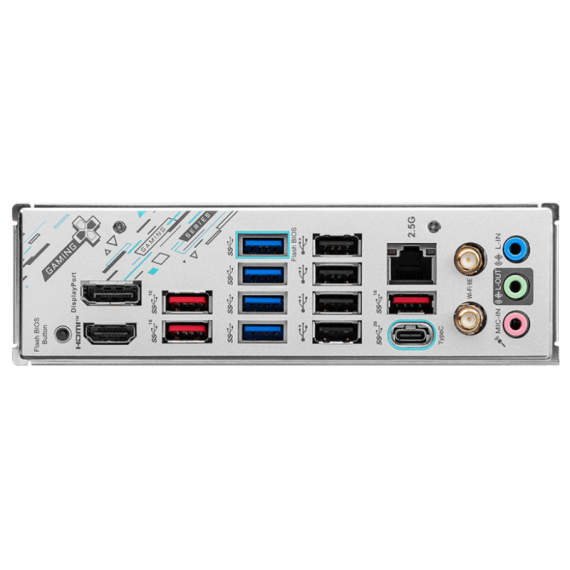 MSI X670E GAMING PLUS WIFI connectique USB et réseau