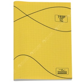 Cahier Piqûre YAMAMA  192P CP Uni SYS BMV -70G-Jaune