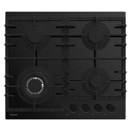 Plaque de Cuisson FOCUS Vitro 4 Feux 60cm - Noir (F.405B)