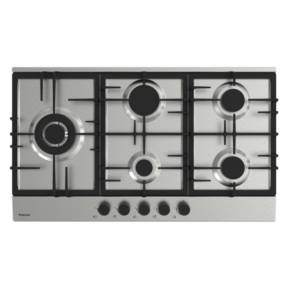 Plaque de cuisson Focus 5 feux 90 cm - Inox (F.4789X)