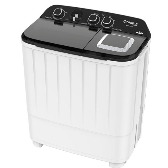Machine à Laver Semi-Automatique BIOLUX 12kg lavant et essorant efficacement Machine à Laver Semi-Automatique BIOLUX 12kg lavant et essorant efficacement