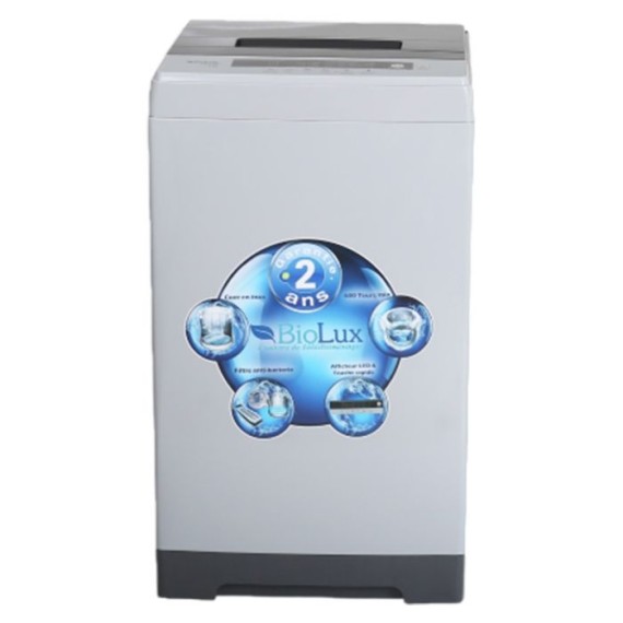 Lave linge Top BIOLUX consommation réduite filtre antibactérien