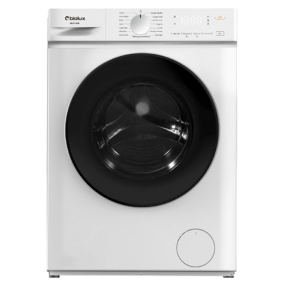 Lave linge frontal BIOLUX 8Kg prix Tunisie blanc élégant et économique
