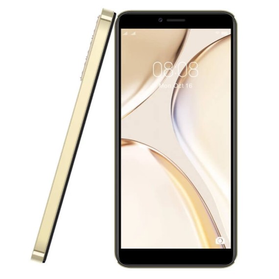 Smartphone LESIA YOUNG 6 4Go 16Go Gold vue avant avec écran tactile