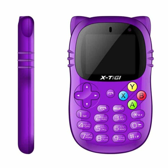 Premier téléphone portable enfant Violet X-TIGI 1 kids