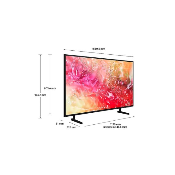 Smart TV Samsung 60 pouces Crystal UHD 4K design élégant