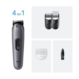 Tondeuse Multifonction 4En1 Braun AIO3500 Gris