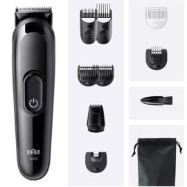 Tondeuse Multifonction 10EN1 BRAUN AIO3560 Rechargeable - Noir