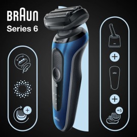Rasoir Electrique Braun Series 6 SensoFlex Wet & Dry - Noir