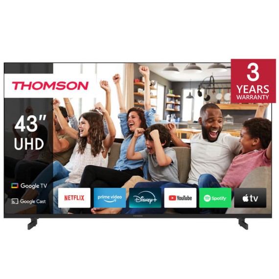 TV LED 4K Thomson Side Feet design élégant noir