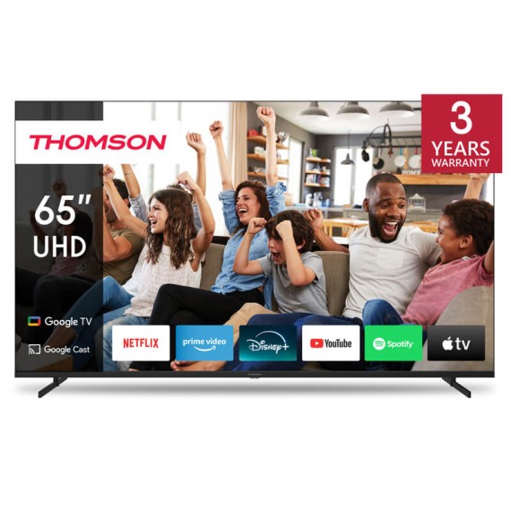 Tv Thomson 65UG4S14 design noir élégant et moderne