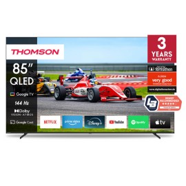 Tv Thomson 85" 85QG7S14 QLED PRO UHD 4K Google Tv - Noir