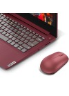 Souris sans fil LENOVO ergonomique rouge pour bureau et portable