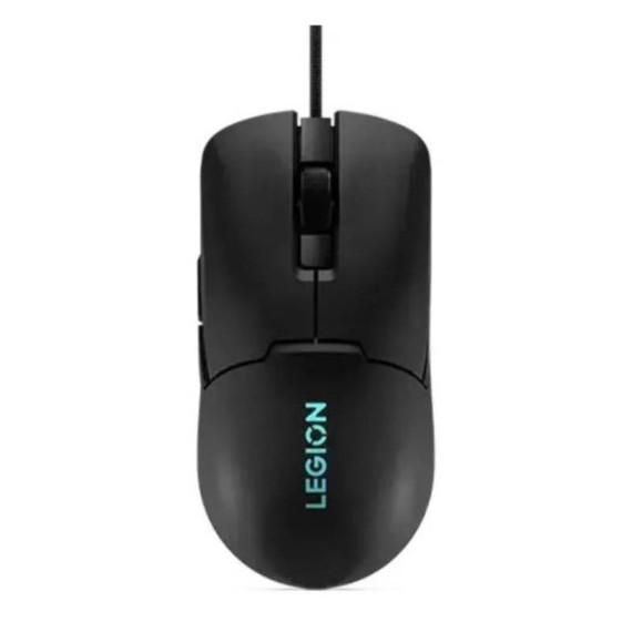 Souris gamer Lenovo Legion M300S RGB posée sur bureau gamer