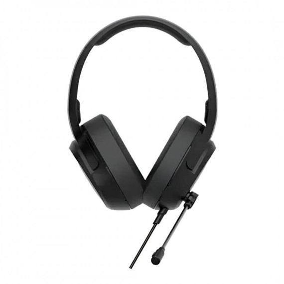 Vue de côté du Micro Casque Gamer LENOVO H110 noir design ergonomique
