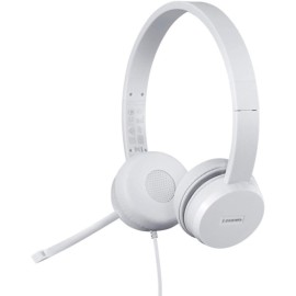 Casque Filaire LENOVO 110 USB STEREO - Blanc