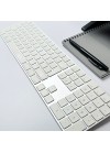Clavier blanc Apple haut de gamme, ergonomique et compact