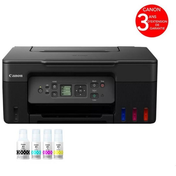 Imprimante 3EN1 G3470 avec 4 bouteilles d’encre incluses