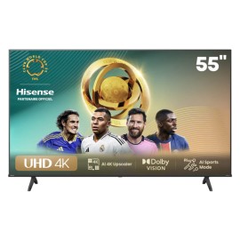 TV HISENSE 55″ Smart Série A6N 4K UHD - Noir