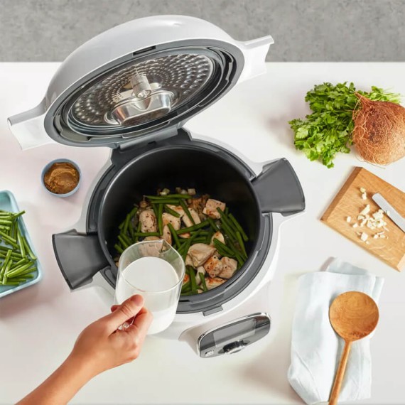 Cookeo blanc 6L avec 180 recettes intégrées et connectées