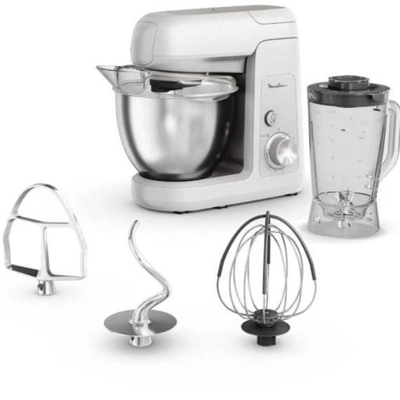 Robot pâtissier Moulinex pétrissant pâte à pain maison